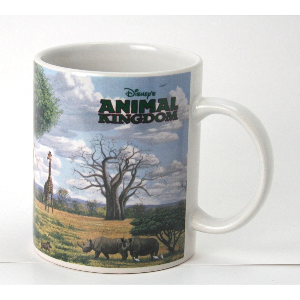 Disney Animal Kingdom 1998 Grand Opening Clive Kay Wildlife Tree of Life Mug